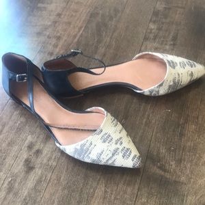 Madewell ankle strap flats